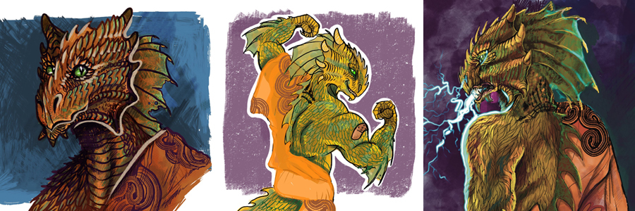 Vinaya Vinaya, D&D Bronze Dragonborn Paladin