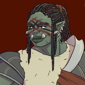 Olga the Shredder Olga the Shredder, Half-orc Bard
